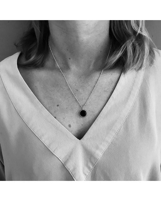 Auree Jewellery Metallic Barcelona January Birthstone Necklace Garnet