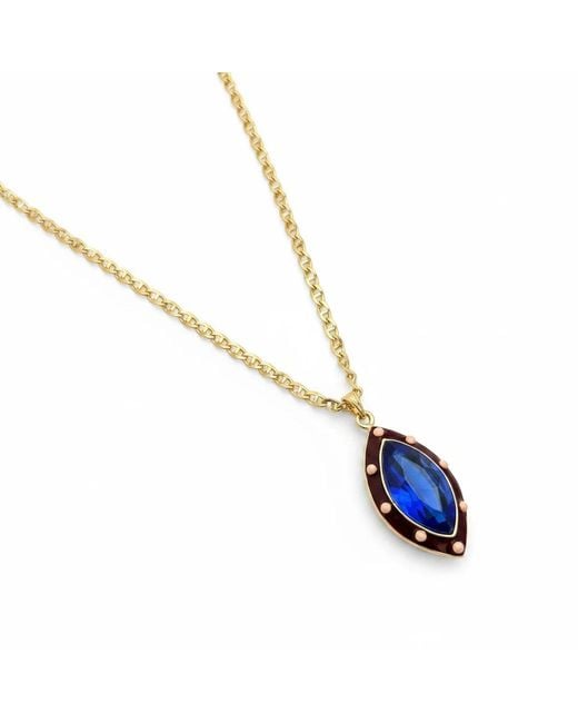 By Virgo Blue Gemma Notte Necklace