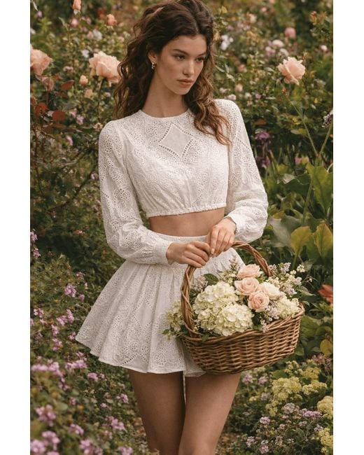 ADIBA White The Roselle Cotton Set