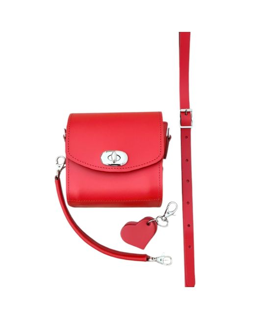 Zatchels Red Bauble Handmade Leather Handbag