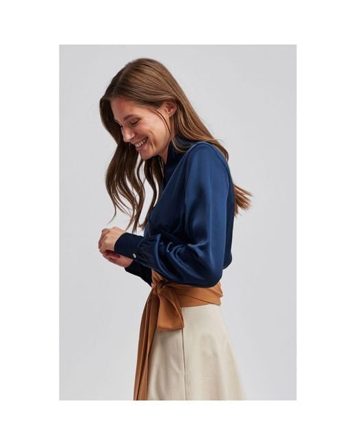 Marianna Déri Blue Kimono-Style Blouse