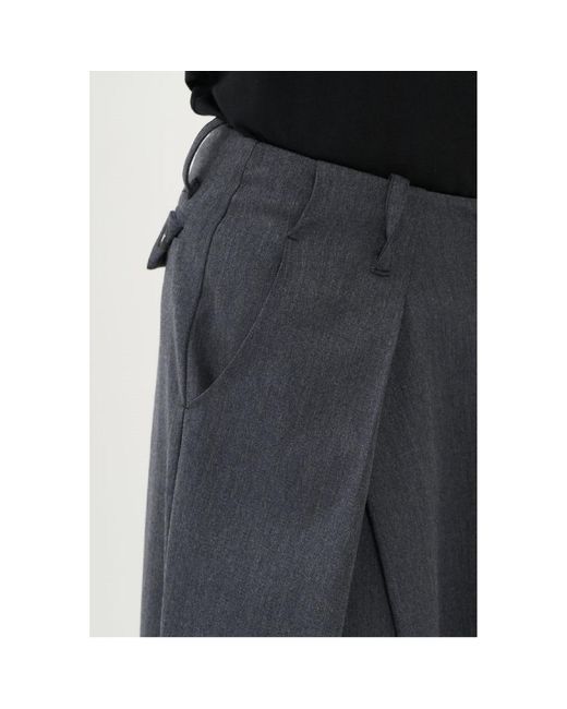 Win Out Gray Unconventional Suit Trousers Wm