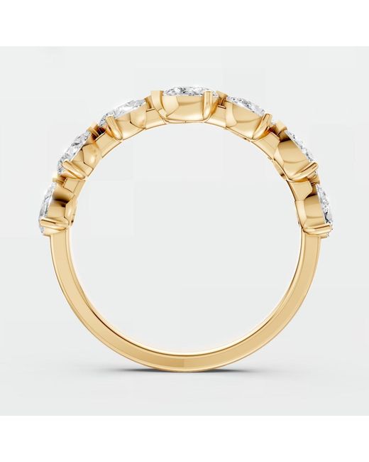 Aya Fine Jewelry Metallic Pear Lab Diamond Open Wrap Bypass Ring