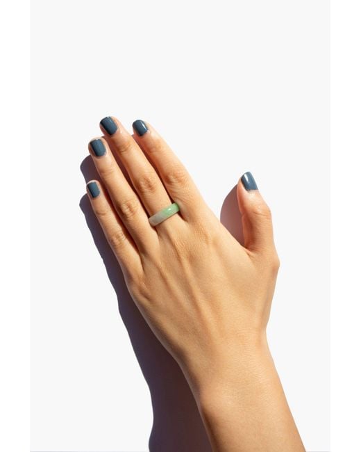 seree Koi Mottled Green Jade Ring