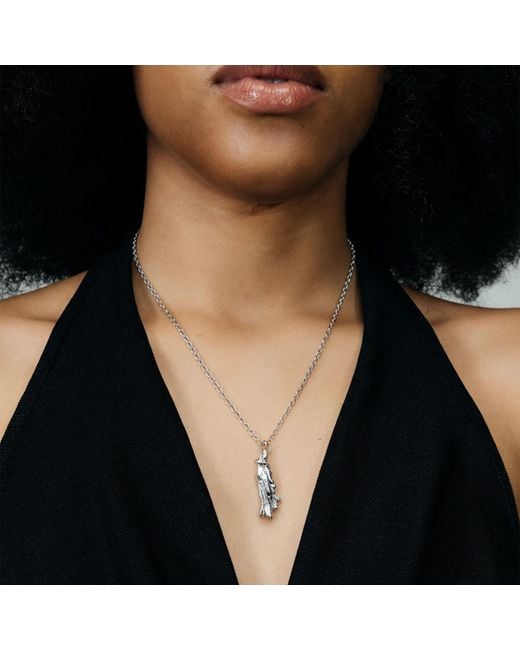 Moca Jewellery Metallic Drop Necklace