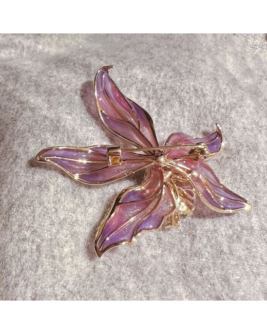 Ninemoo Multicolor Iris Bloom Elegance Brooch