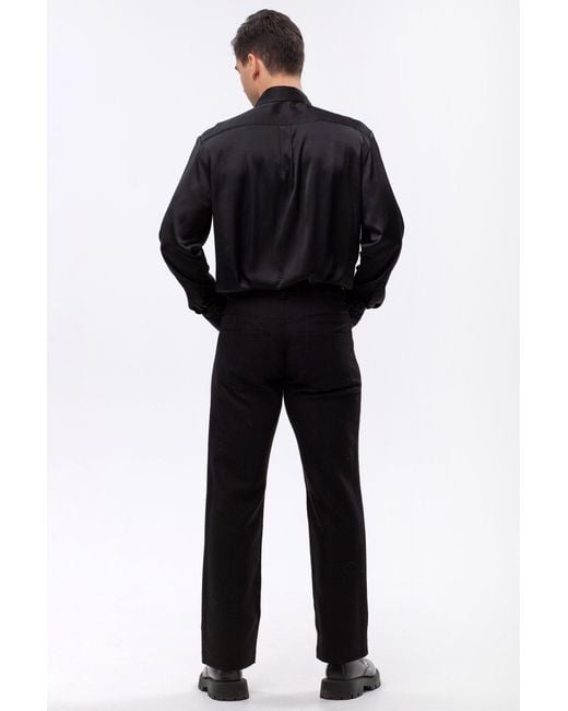Maison Bogomil Blue Straight Pants for men
