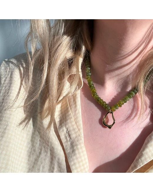 A Weathered Penny Red Kari Beaded Necklace