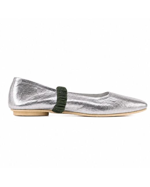 Athenara by Marcela Hernandez Gray Cleo Square Toe