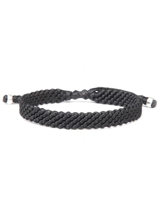 Harbour Uk Black Great Explorer Rope Bracelet for men
