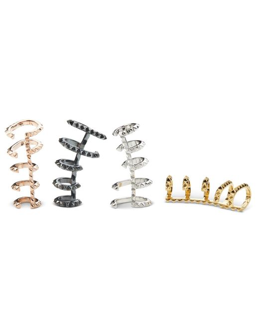 Kasun Metallic Croc Triple Ear Cuff