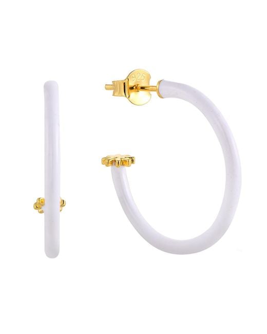 Pinnole White Earrings