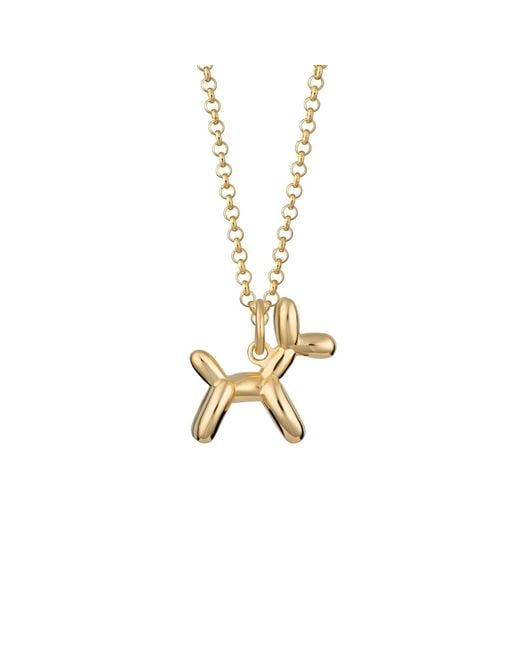 Scream Pretty Metallic Balloon Dog Charm Necklace