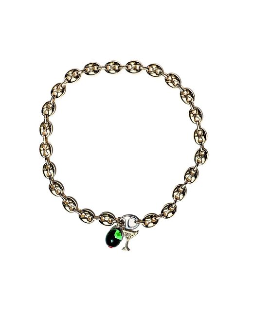 Babaloo Metallic Dirty Martini Charm Necklace