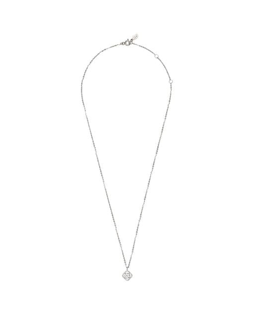 Latelita London Metallic Floating Solitaire Moissanite Necklace