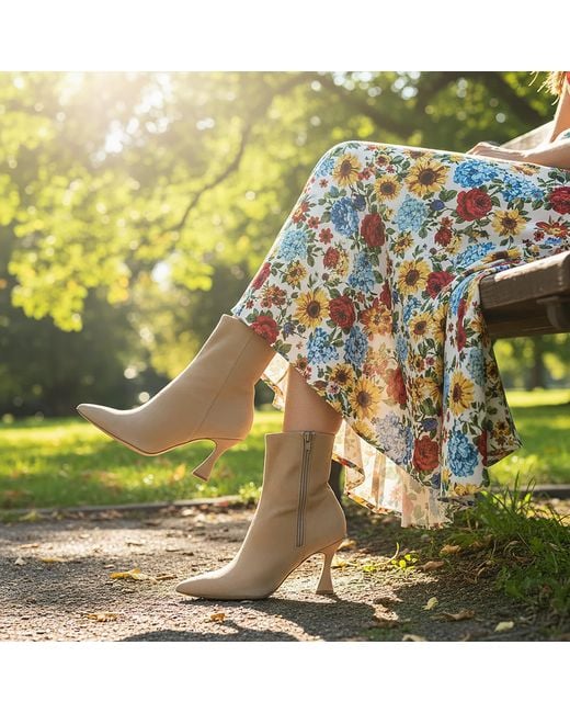 Beautiisoles by Robyn Shreiber Made in Italy Natural Neutrals Soraya Bootie