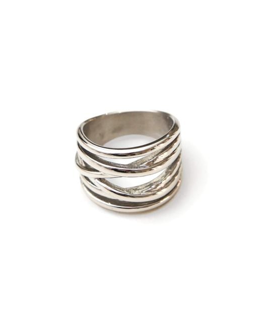 Mymokondo White Strata Ring