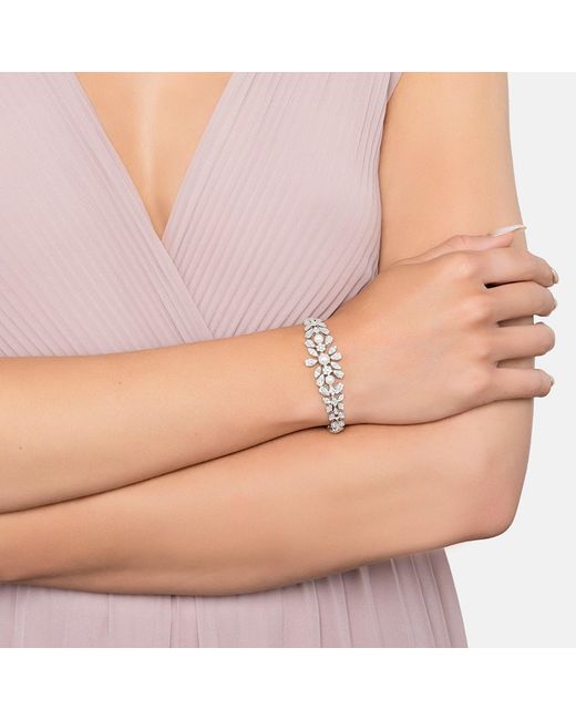 Latelita London Metallic Neutrals Empress Pearl Petal Tennis Bracelet