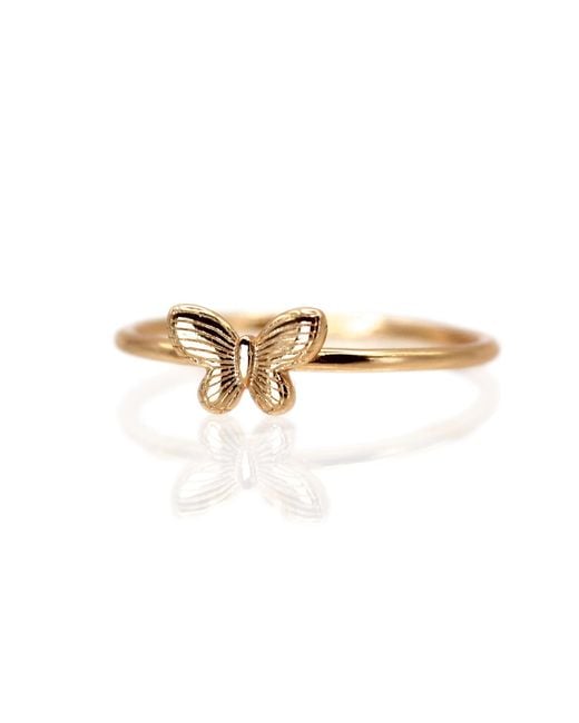 VicStoneNYC Fine Jewelry Metallic Butterfly Vermeil Ring