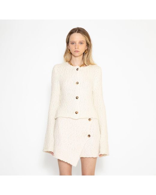 SVETA Milano Natural Louise Alpaca Wool Cardigan