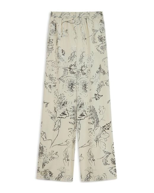 Nocturne Natural Patterned Jacquard Pants