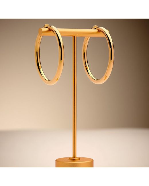 Emma Holland Jewellery Metallic Large Hoop Clip On Earrings