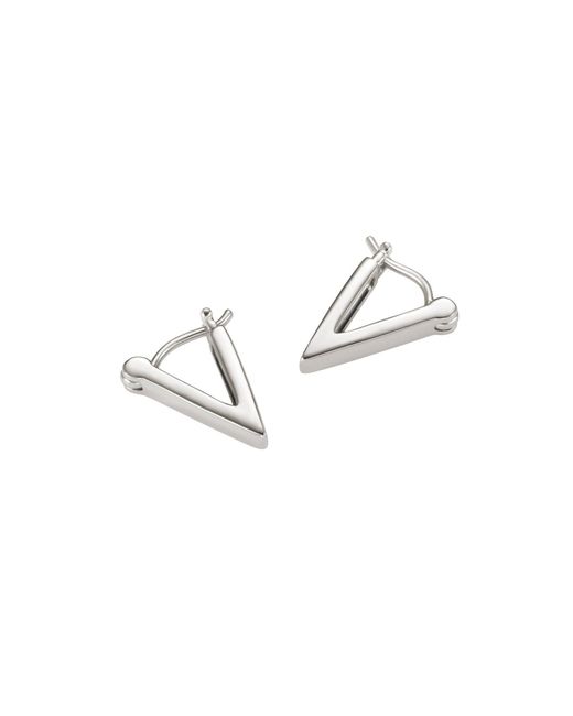 Armine + Ambrose Metallic The A's Huggie Earrings