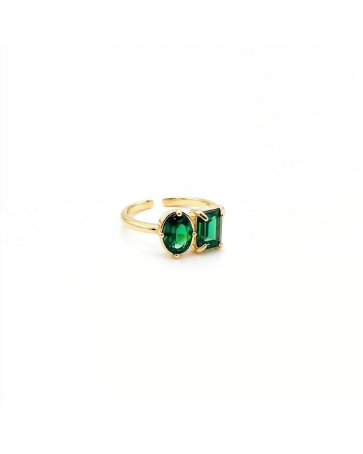 By Virgo Green Zephira Ring