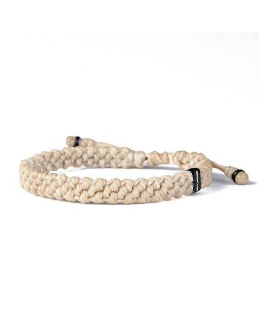 Harbour Uk Metallic Neutrals Hylander Chunky Steel Rope Bracelet for men