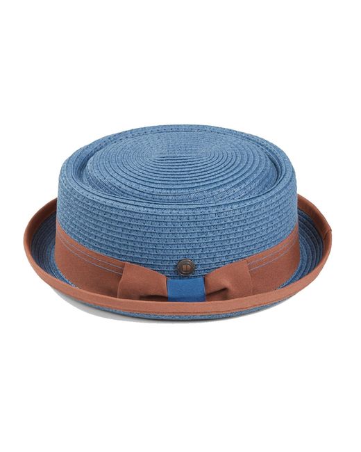 Dasmarca Hats Blue Dasmarca Rico Summer Telescope Crown Lightweight Breathable Rude-Boy Mod Porkpie Hat for men