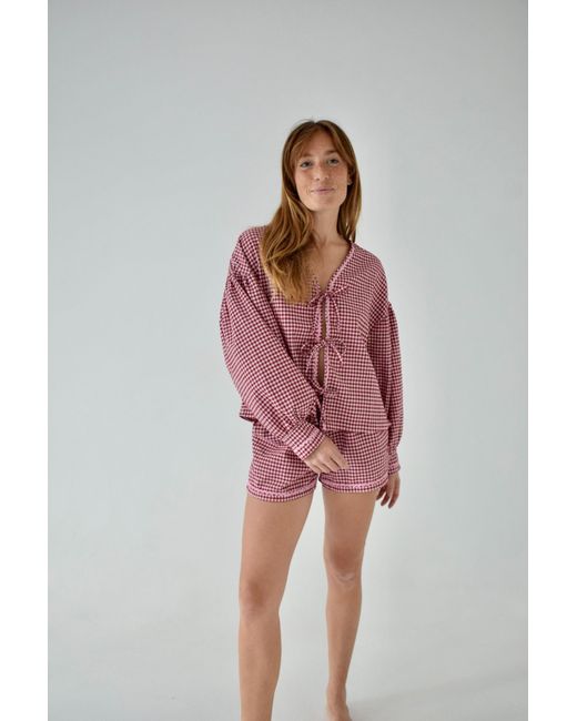 Mind Traveler Red Short Marta Vichy Burgundy