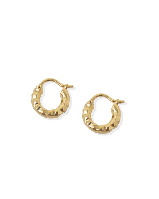 Vintouch Italy Blue Vermeil Starfish Hoop Earrings