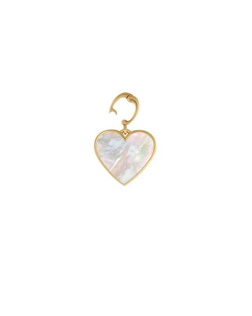Karma and Luck Metallic Intuitive Beauty Mother Of Pearl Heart Charm