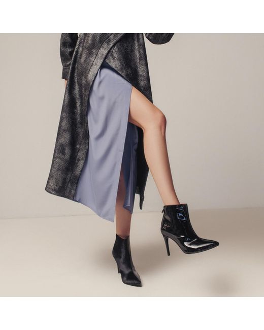 Rosamund Muir London Black Paulina Duo Texture Boots