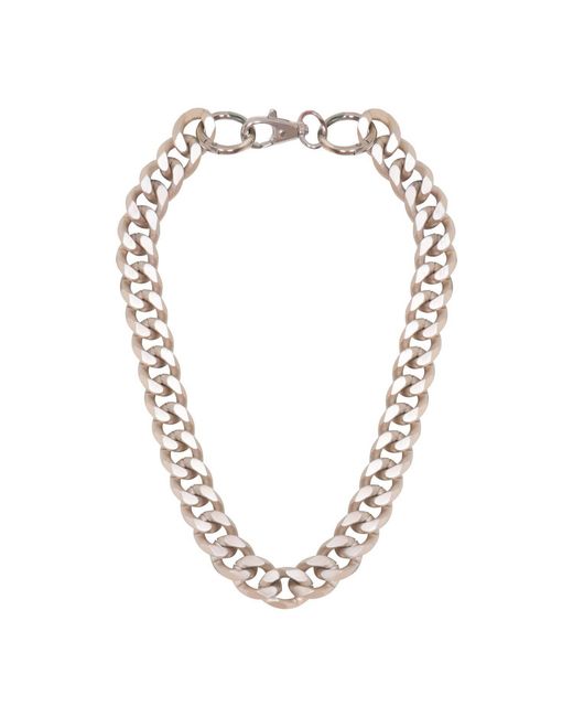 Sylvia Piechulla Metallic Chunky Aluminium Chain Necklace