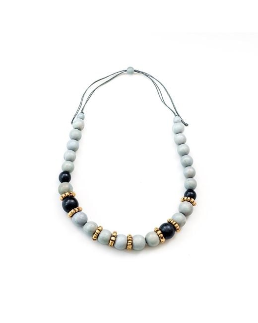 LIKHÂ Metallic Pompa Statement Necklace
