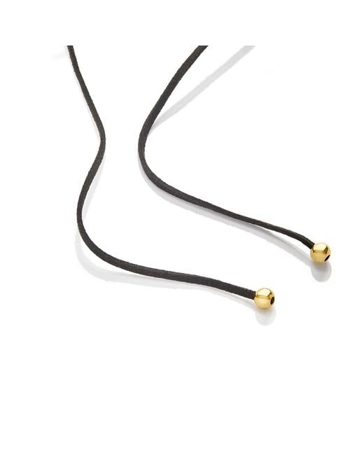 Bermuda Watch Company Metallic Maivelle Darcy Velvet Pendant Necklace
