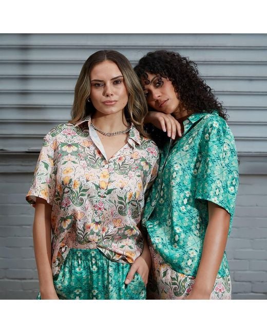 SECTION 101 Multicolor Otis Shirt- Coral