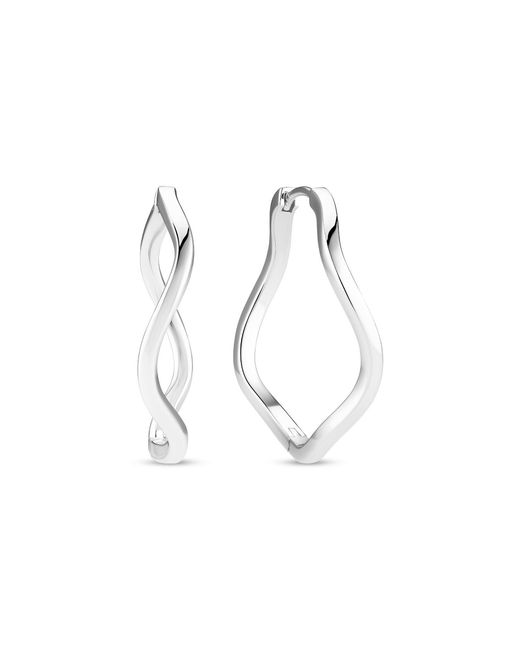 Sif Jakobs Jewellery White Earrings Ellera Waves Pianura