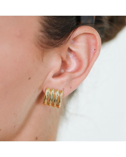 Miss Cecilia Metallic Classic Bar Studs