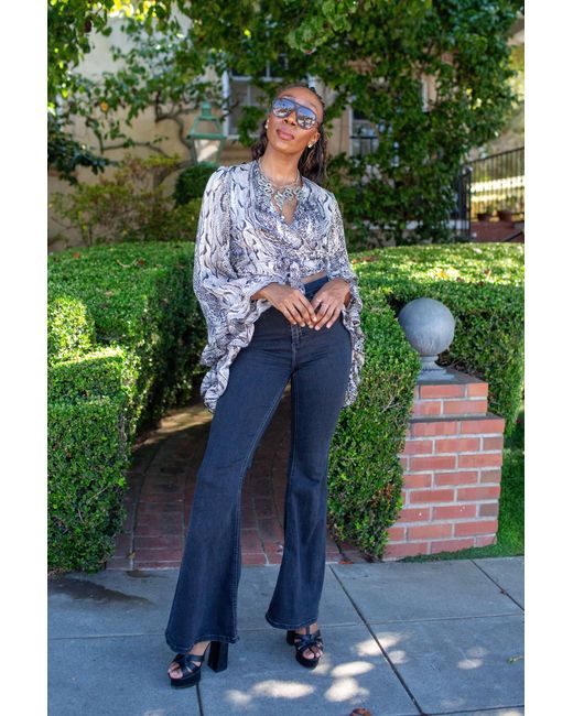 Jennafer Grace Green Boogie Muse Wrap Top