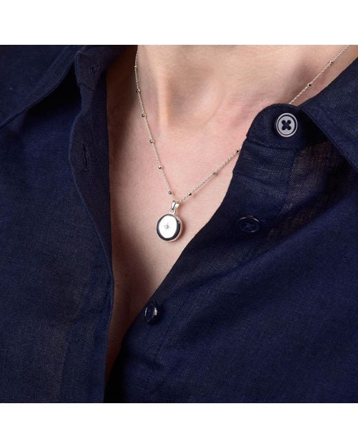Nellou Jewellery Metallic Starlight Keepsake Locket Plated Sterling