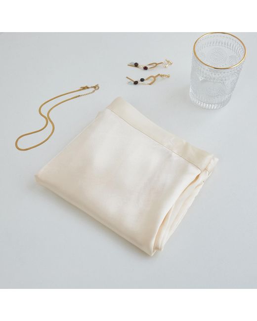 Soft Strokes Silk White Neutrals Pure Mulberry Silk Shorts High-Waisted