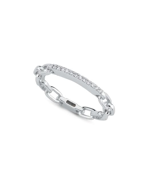 Ecce | Artisan Diamonds Metallic 14K Solid Diamond Chain Ring