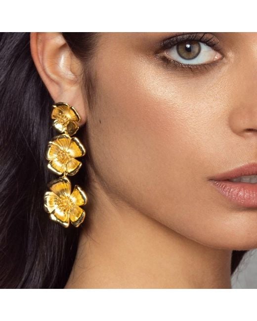 Lavani Jewels Metallic Golden Sevilla Earrings
