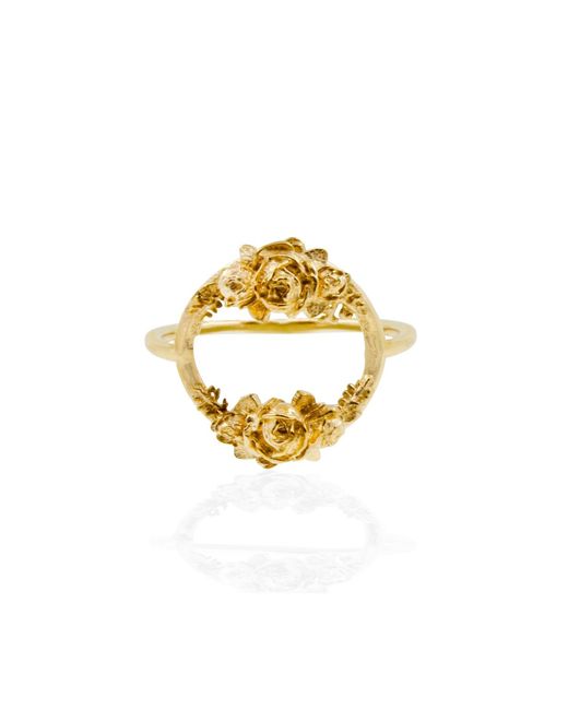 Lee Renee Metallic Rose Halo Ring