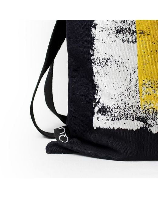 Qu Blue Colored Rollers Canvas Tote Bag