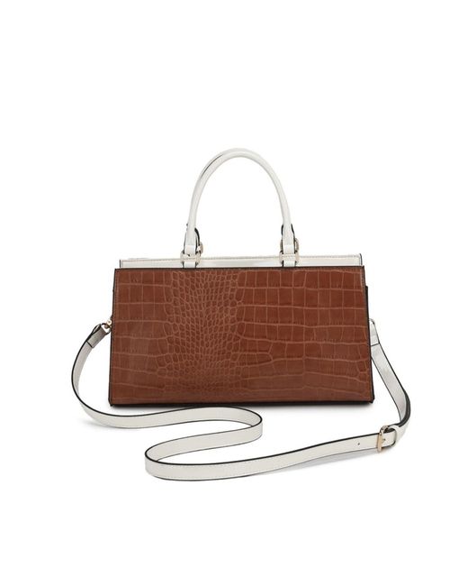 Mkf Collection - J'omor Brown Colby Satchel Bag