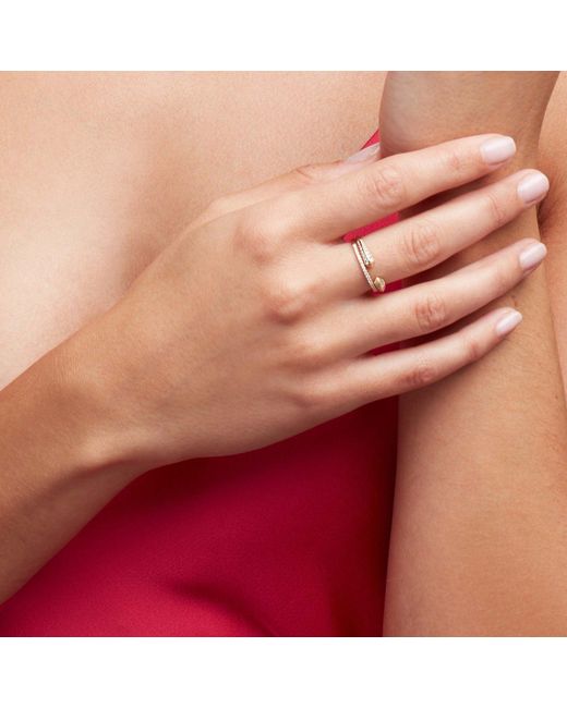 Maya Brenner Metallic Open Diamond Ring