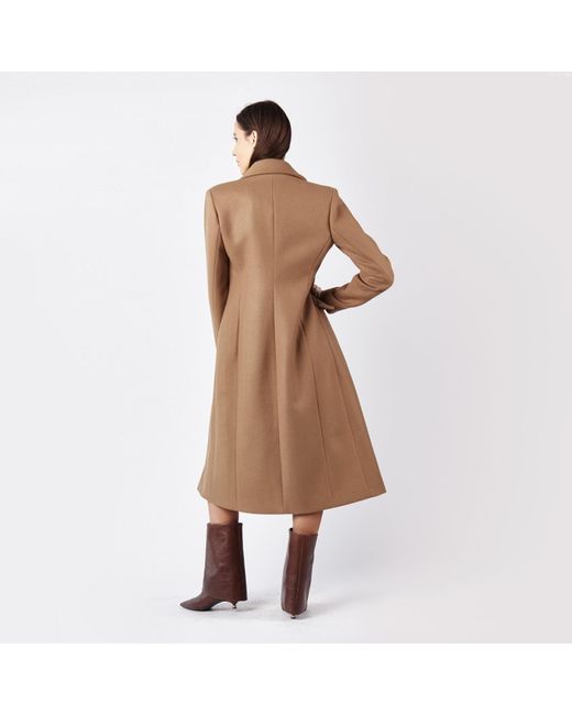 Mandragora Brown Carmel Classic Wool Coat